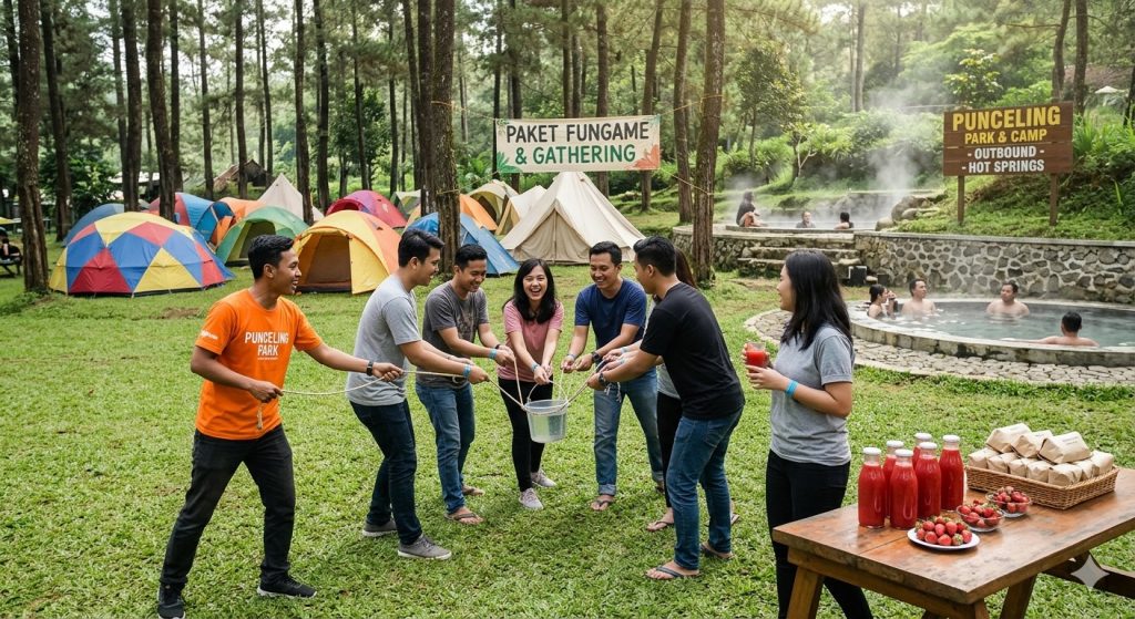 Paket Fungame di Area Punceling Park: Serunya Healing dan Outbound di Ciwidey